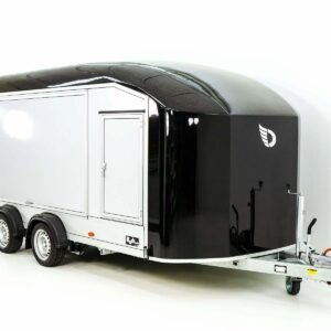 Debon Kofferanhänger Roadster C1000 200x500x200 cm 3,5t schwarz | E-Winde | Erhöhungsrampen-Neu
