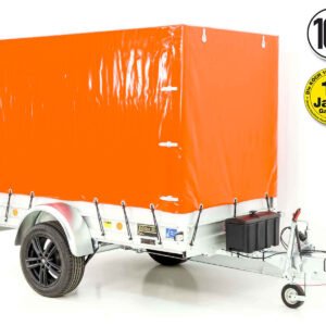 ‚-Anhänger „Edition 35“ 125x250cm 1300kg | Typ 4.13 | Hochplane 160cm – Orange-Neu