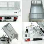 Unsinn Dreiseitenkipper UDK 175x306cm 2,6t | E-Pumpe | Notpumpe | Gitter 65cm-Neu